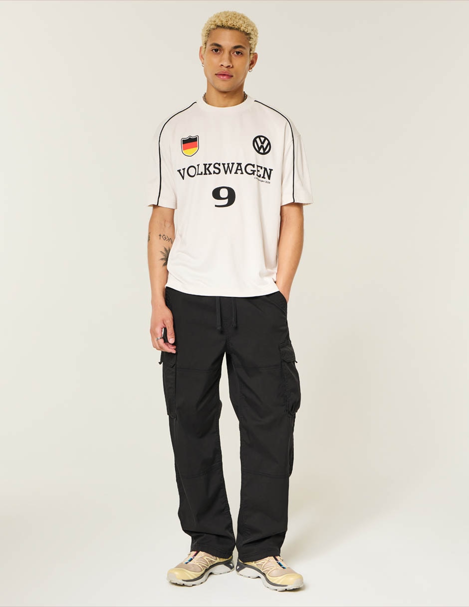 Pantalón cargo regular de algodón para hombre 4