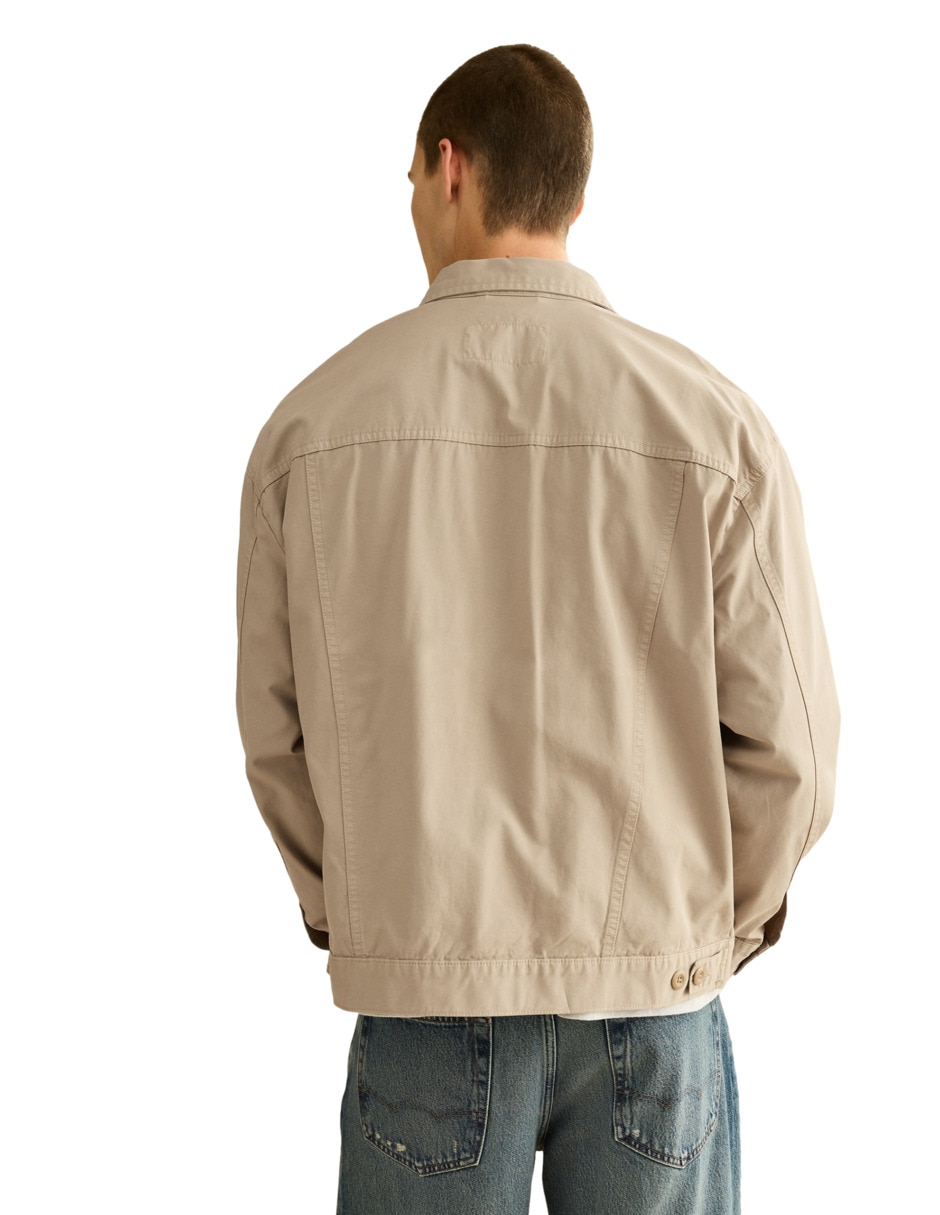 Chamarra casual american eagle de algodón para hombre
