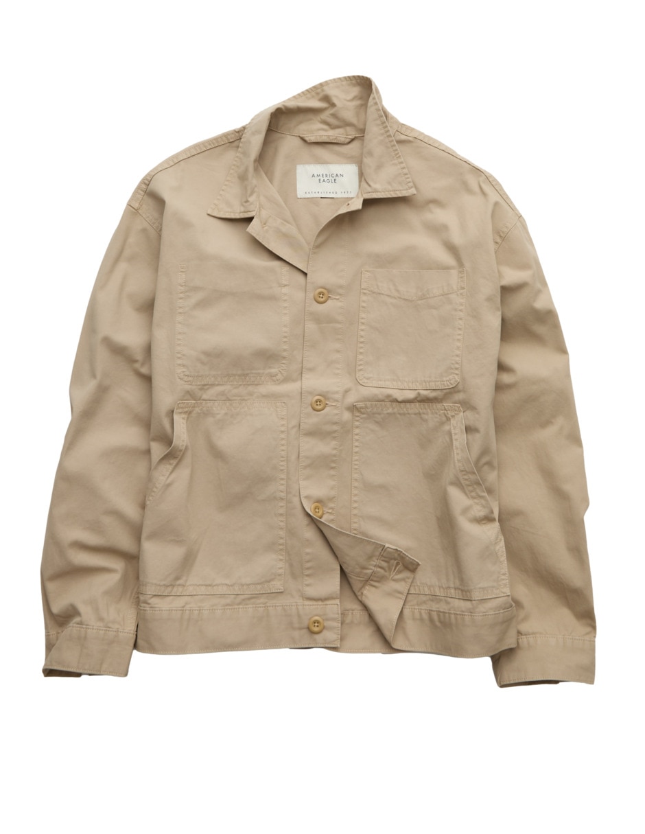 Chamarra casual american eagle de algodón para hombre