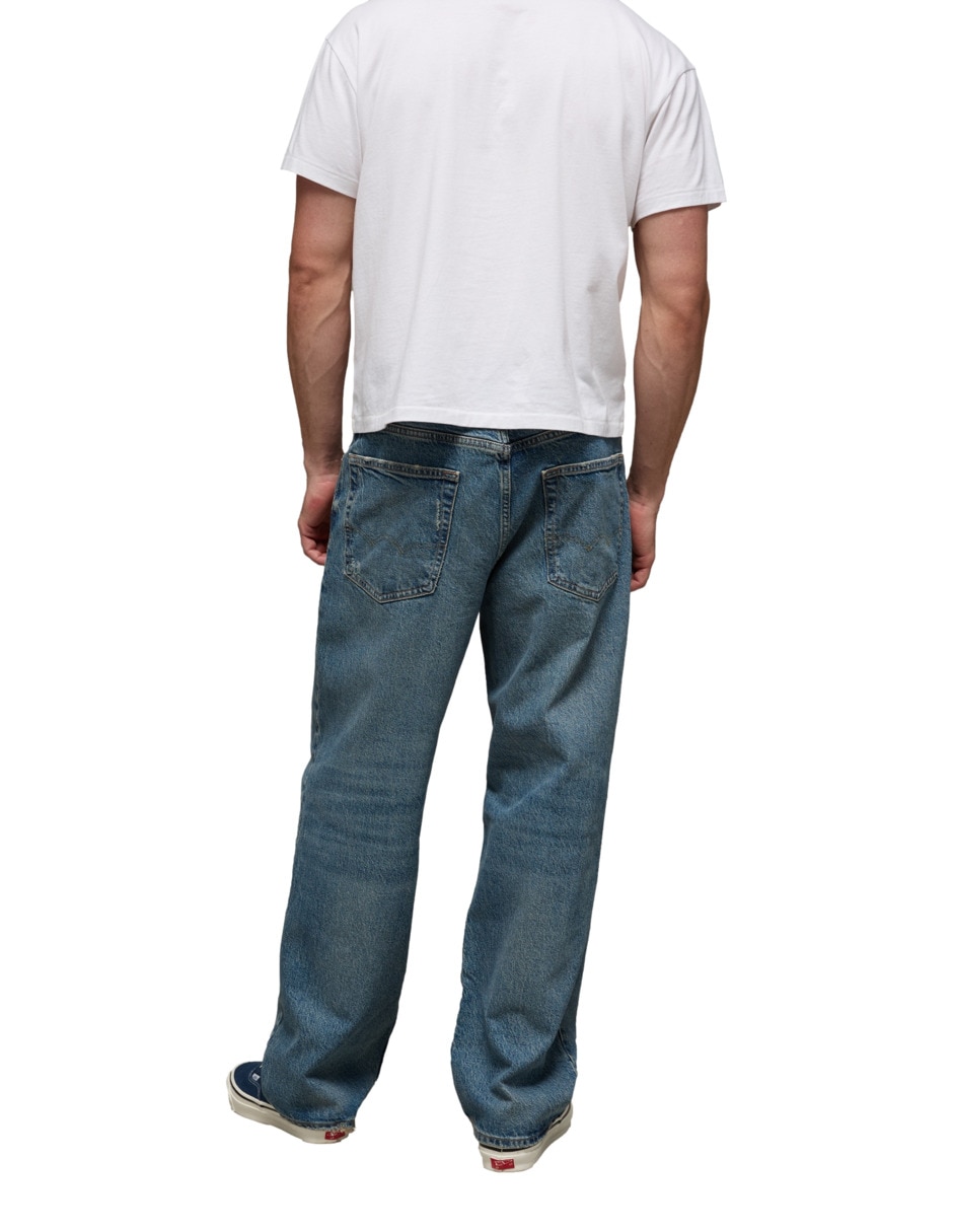 Jeans regular loose american eagle jeans ae lavado obscuro para hombre