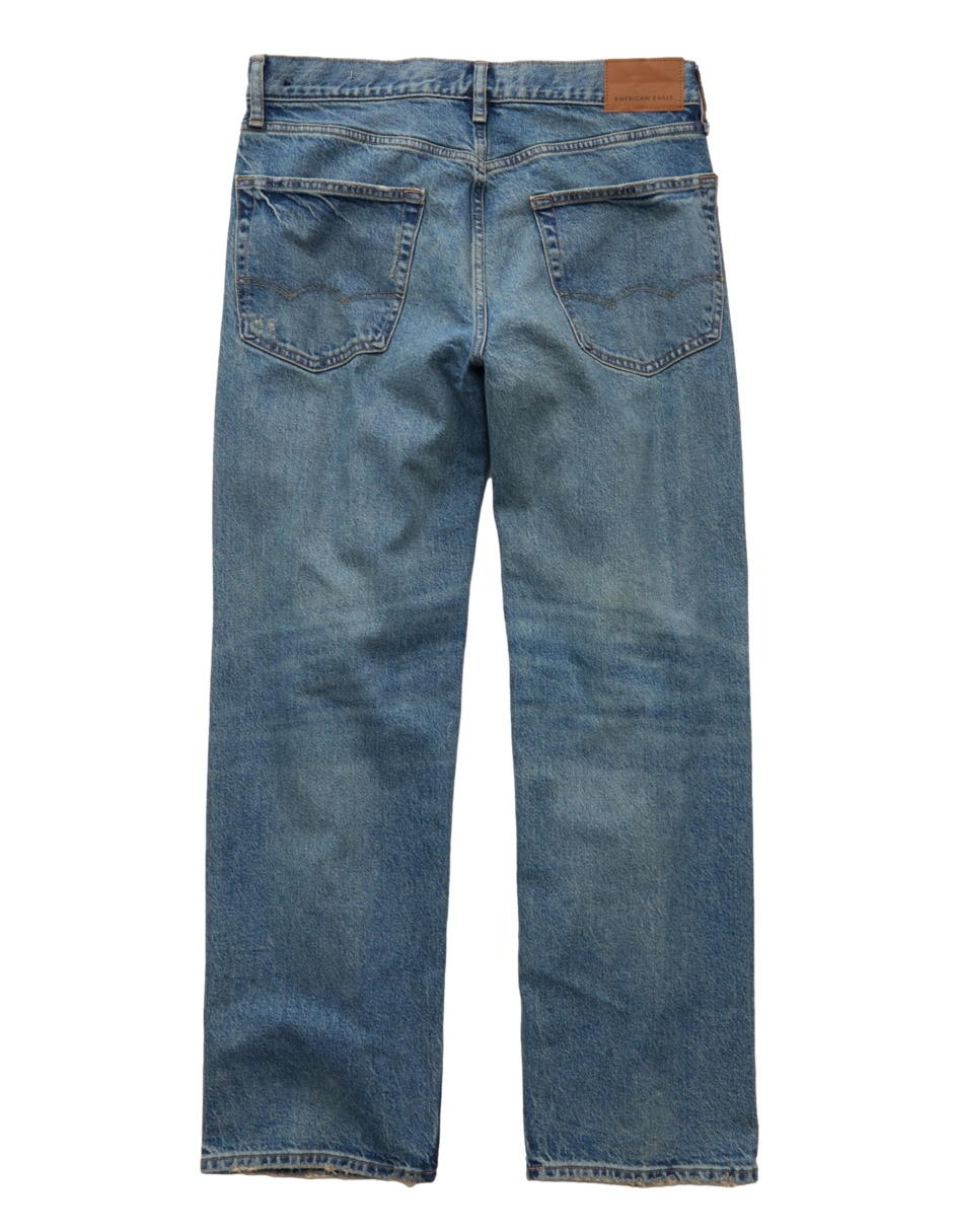 Jeans regular loose american eagle jeans ae lavado obscuro para hombre