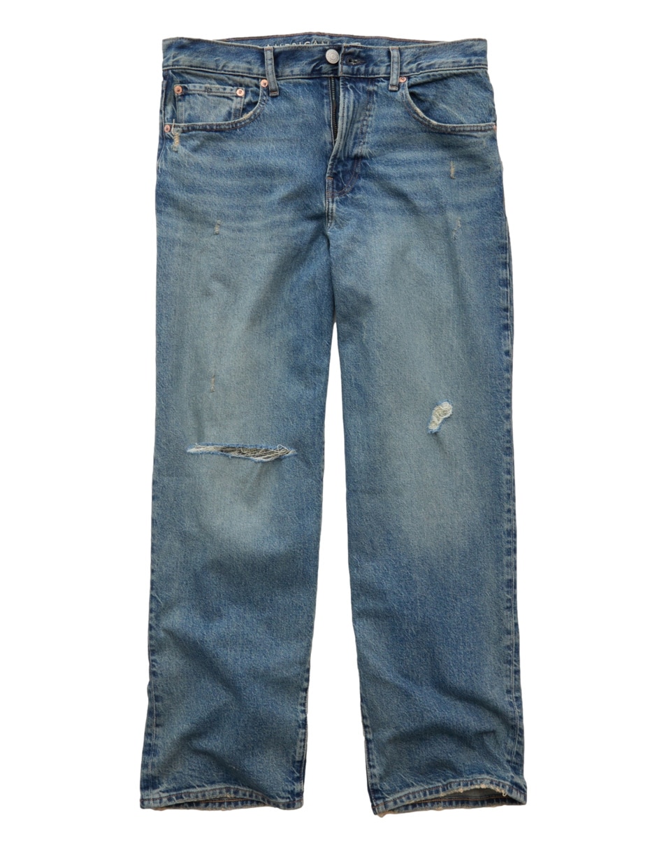 Jeans regular loose american eagle jeans ae lavado obscuro para hombre