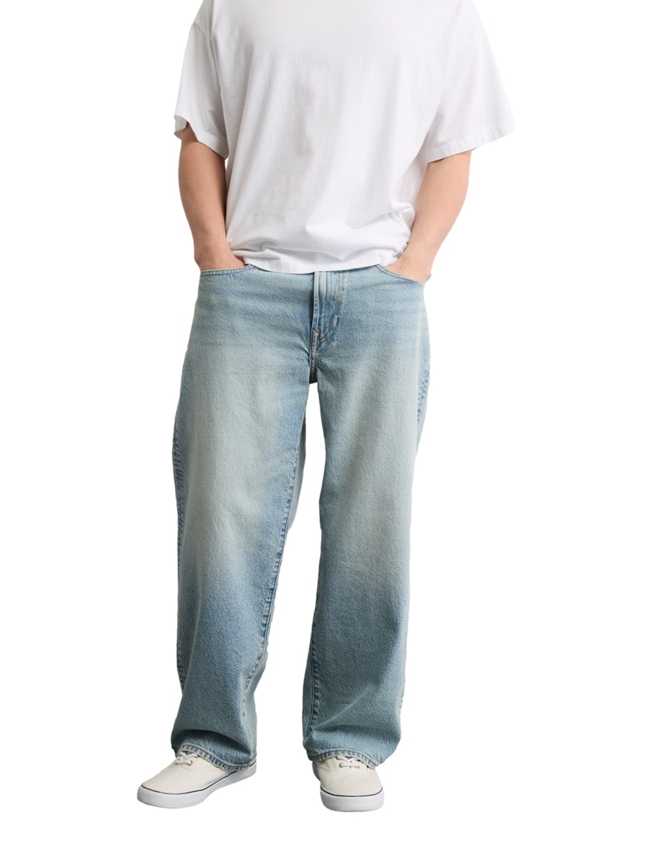 Jeans regular baggy american eagle jeans ae lavado claro para hombre