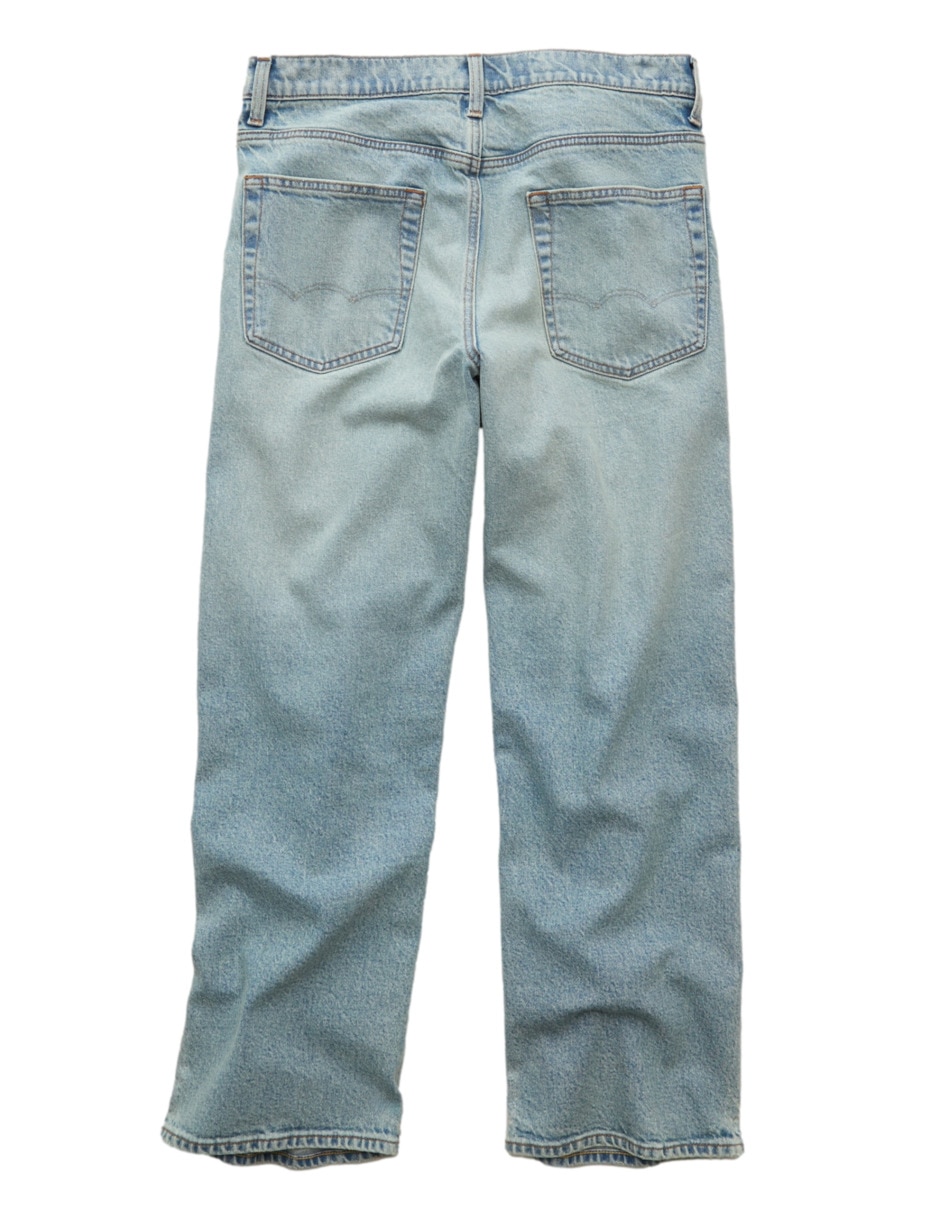 Jeans regular baggy american eagle jeans ae lavado claro para hombre