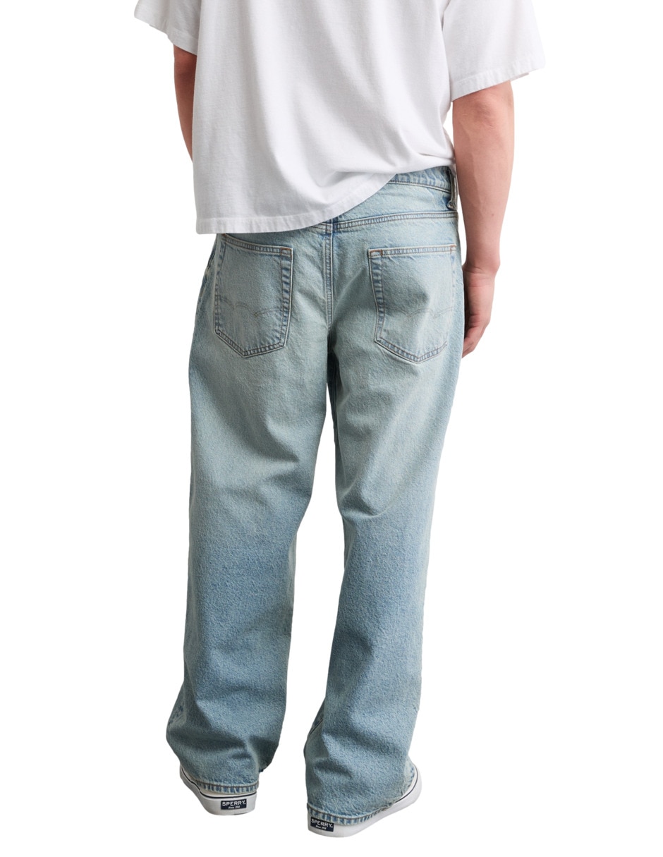 Jeans regular baggy american eagle jeans ae lavado claro para hombre