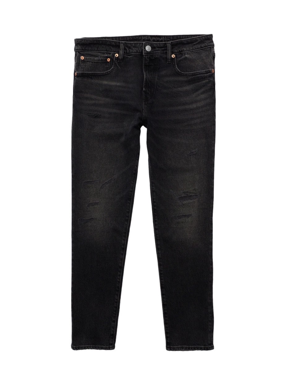 Jeans slim lavado obscuro para hombre 2