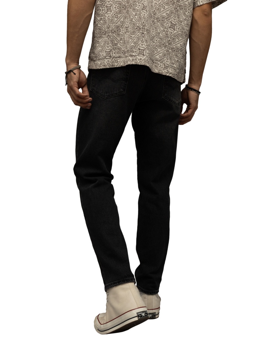 Jeans slim lavado obscuro para hombre 4
