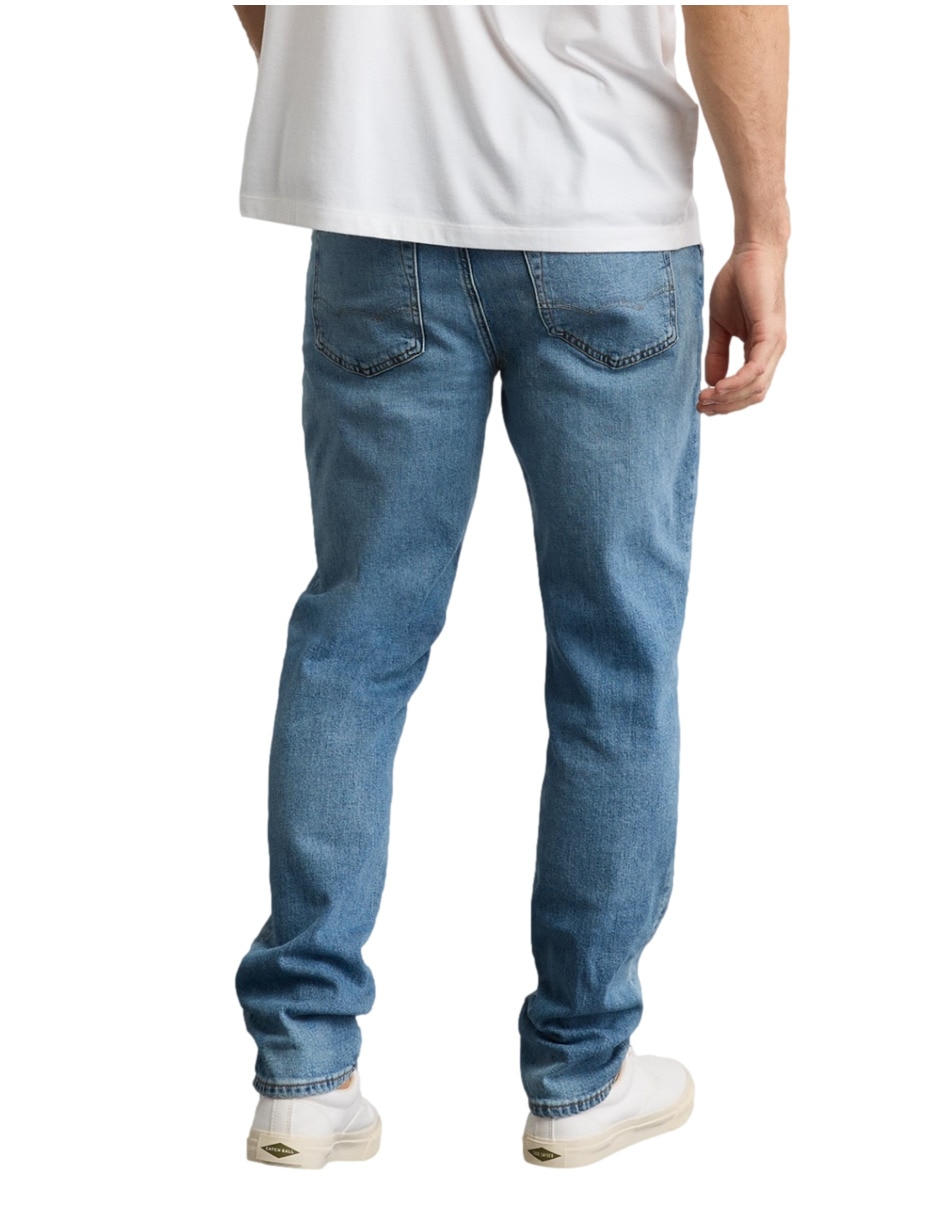 Jeans slim lavado obscuro para hombre 4
