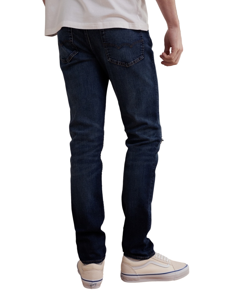 Jeans regular slim jeans ae lavado obscuro para hombre 2