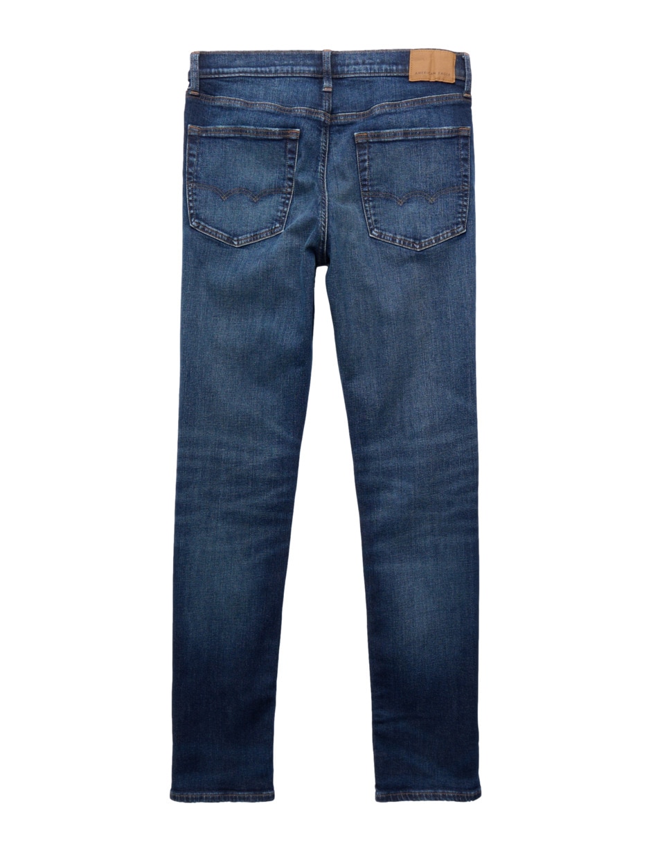 Jeans regular slim jeans ae lavado obscuro para hombre 3