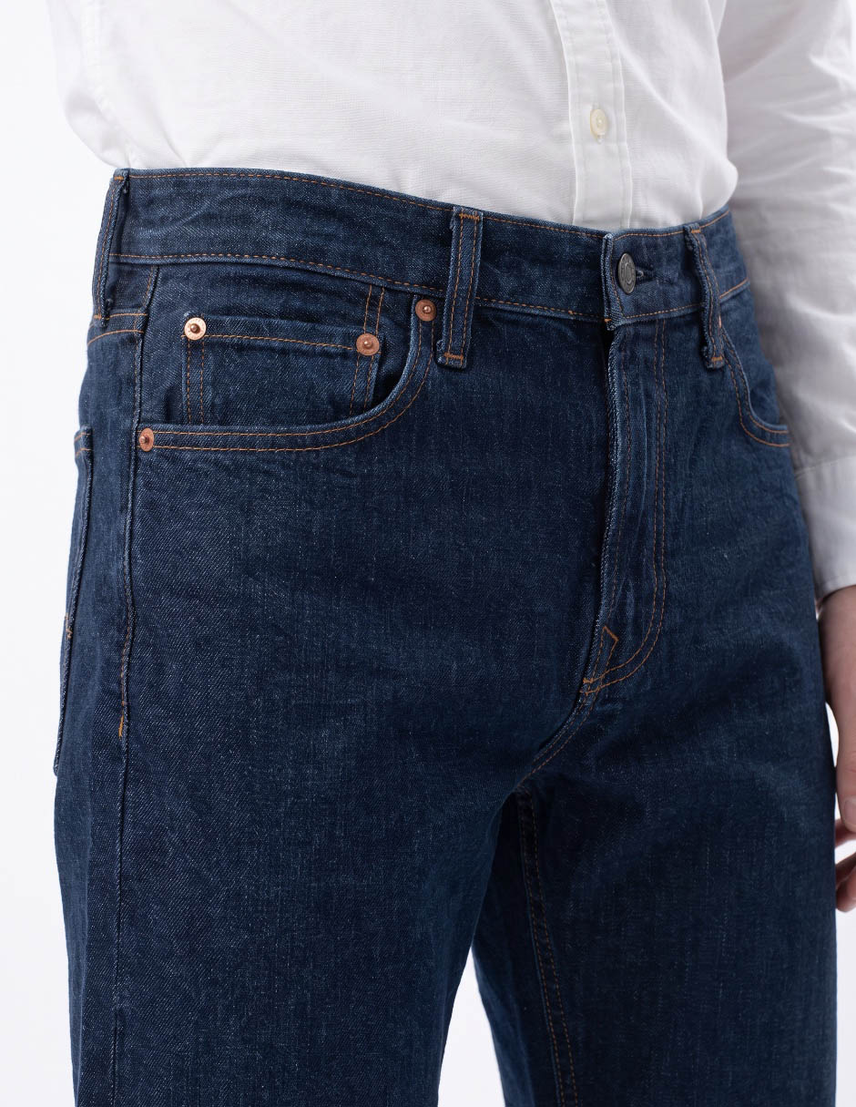 Jeans bota lavado Obscuro para hombre 4