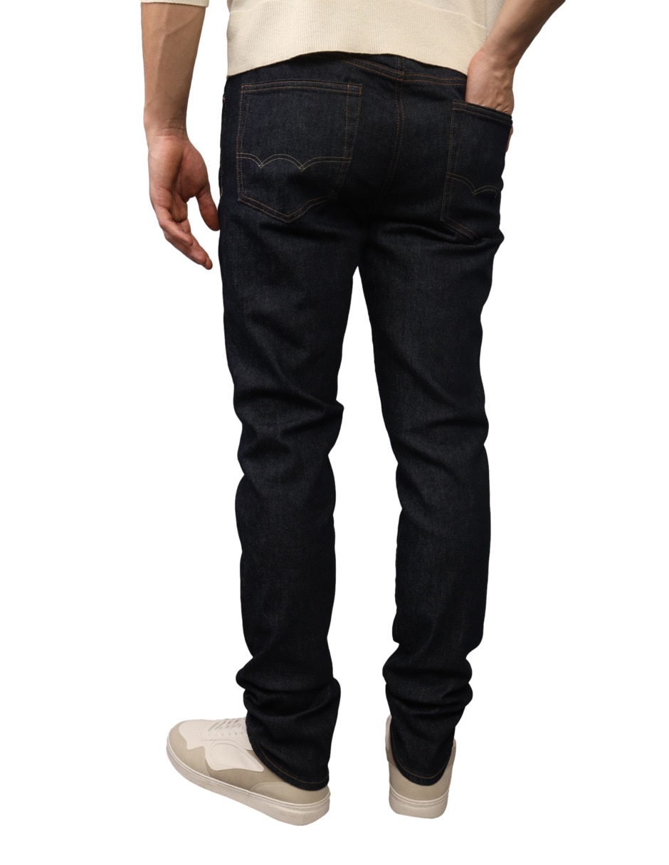 Jeans regular skinny jeans ae lavado obscuro para hombre 2