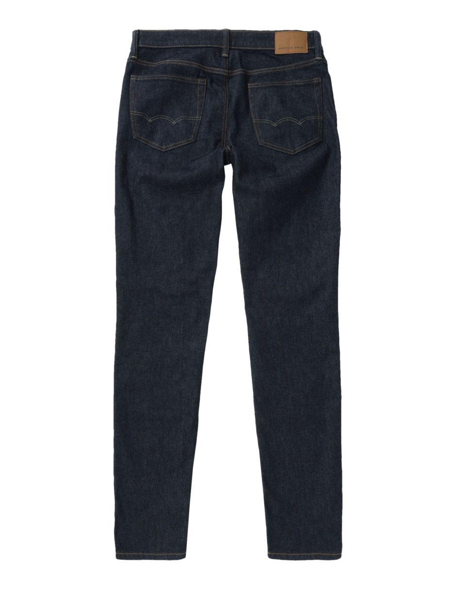 Jeans regular skinny jeans ae lavado obscuro para hombre 3
