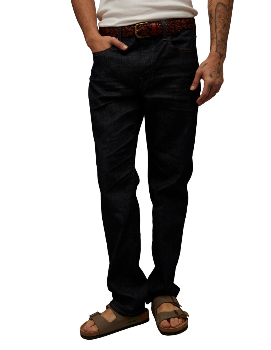 Jeans straight lavado obscuro para hombre Jeans straight lavado obscuro para hombre