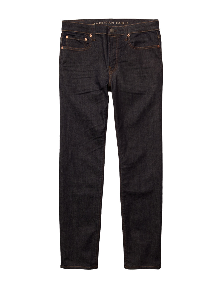 Jeans straight lavado obscuro para hombre 3