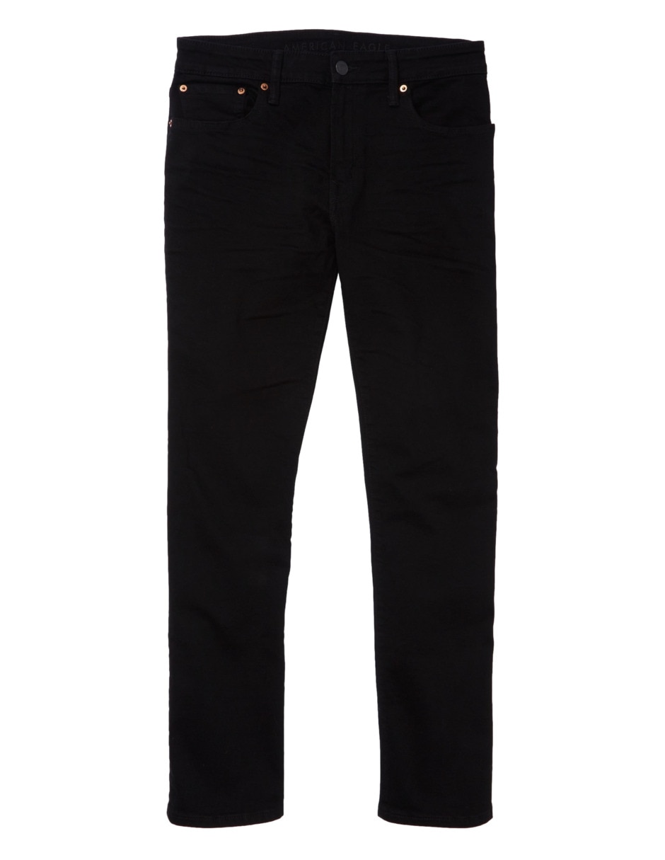 Jeans straight jeans ae lavado obscuro para hombre 3