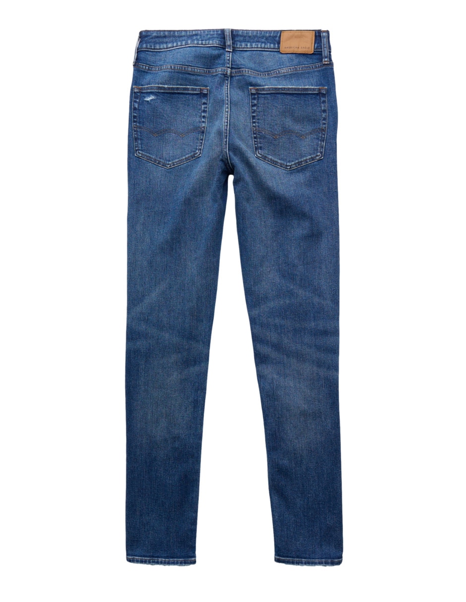 Jeans regular skinny jeans ae lavado obscuro para hombre 2