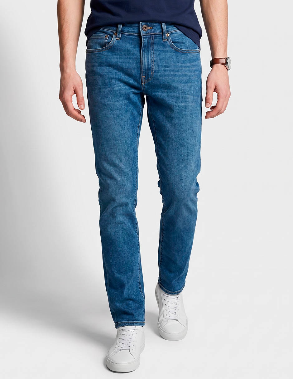 Jeans slim lavado medio para hombre Jeans slim lavado medio para hombre