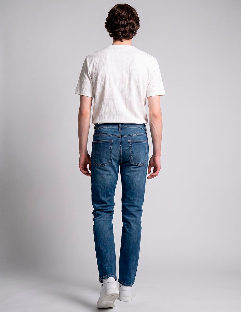 Jeans recto that´s it deslavado para hombre 4