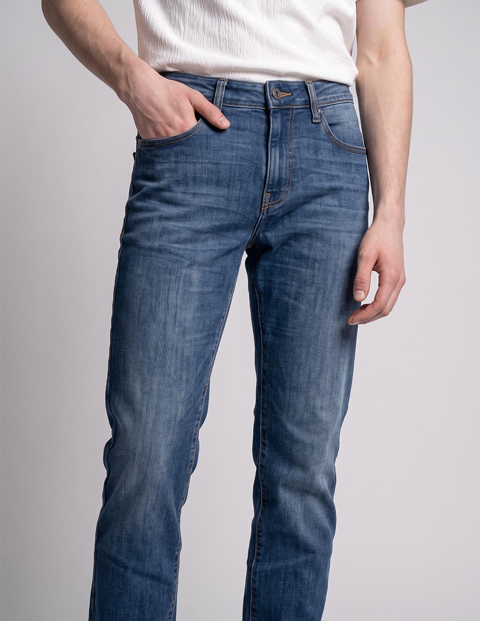 Jeans recto that´s it deslavado para hombre 2