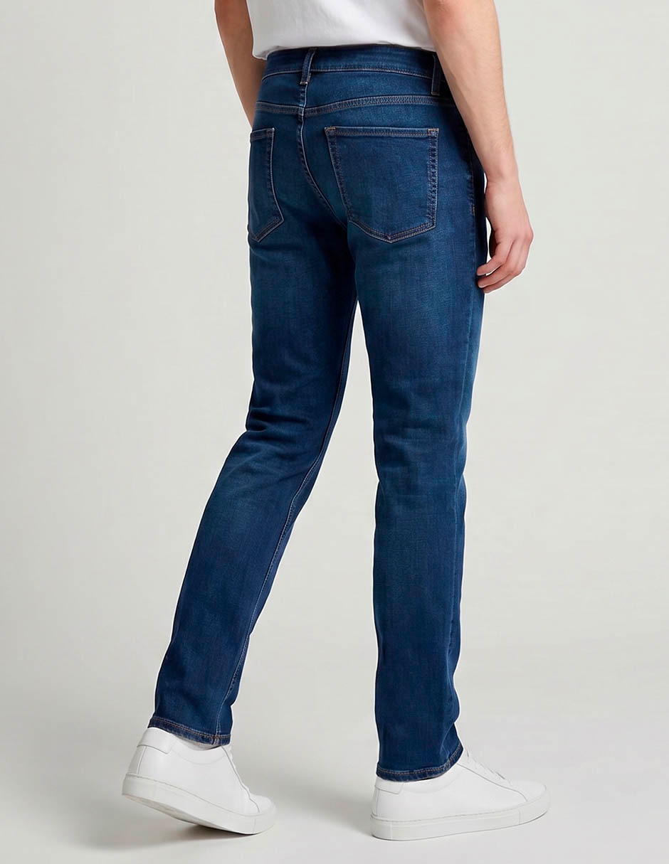 Jeans slim deslavado para hombre 2