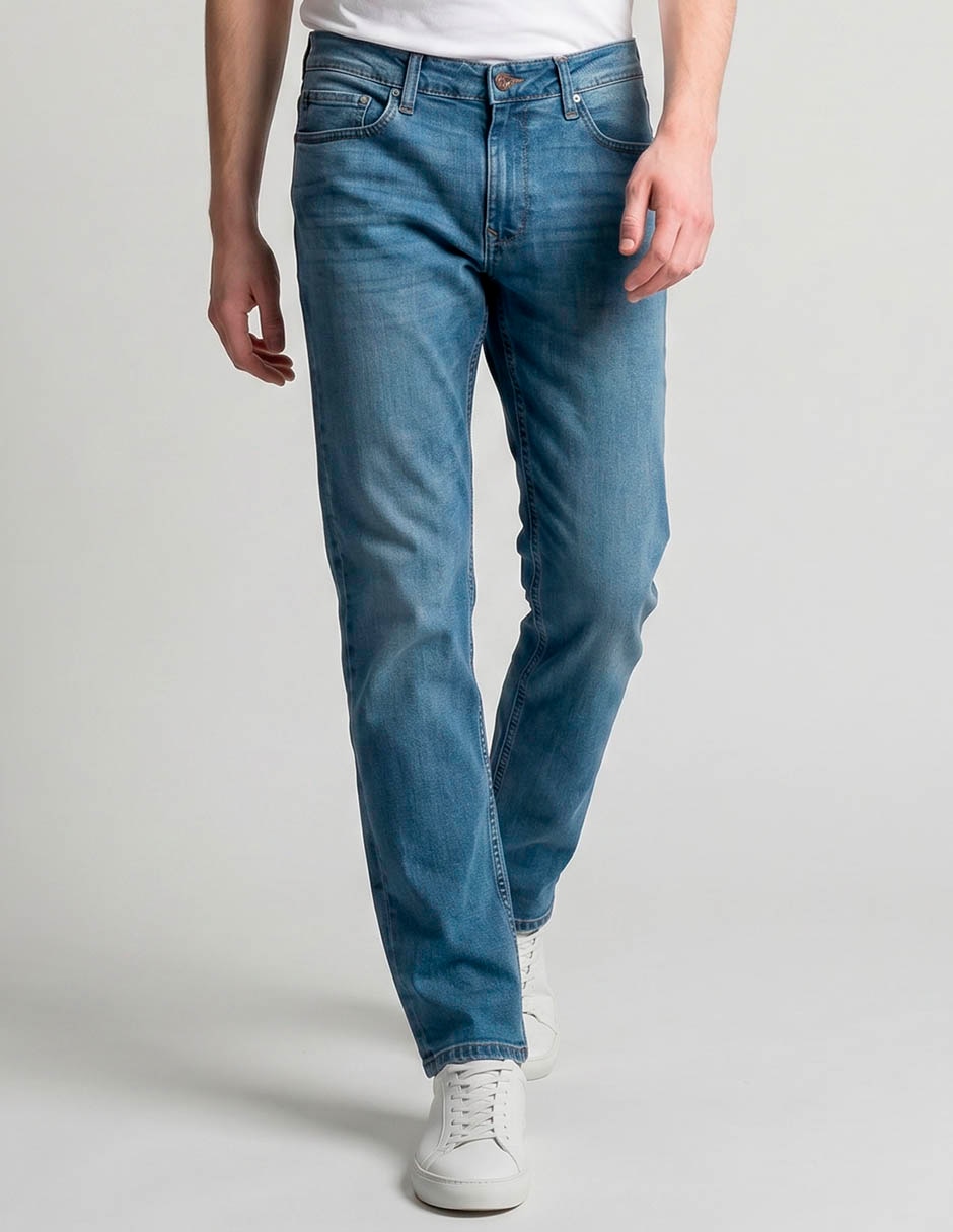 Jeans slim deslavado para hombre Jeans slim deslavado para hombre