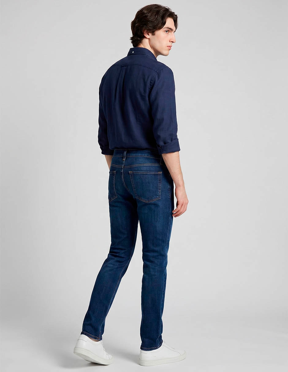 Jeans skinny deslavado para hombre 2
