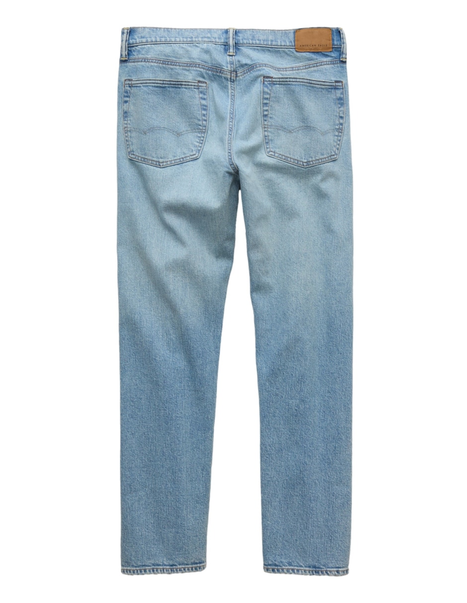 Jeans straight American Eagle deslavado para hombre