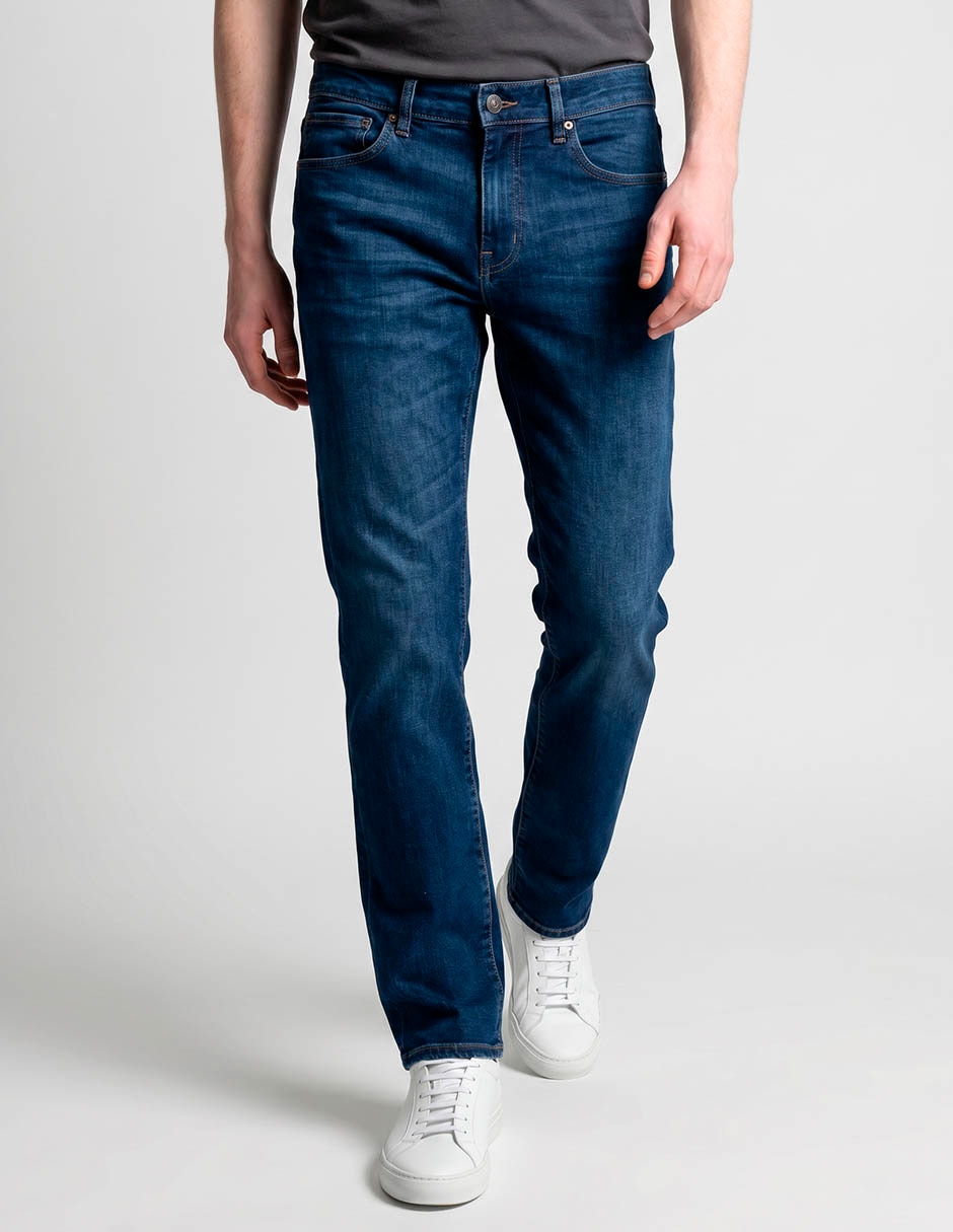 Jeans straight deslavado para hombre Jeans straight deslavado para hombre