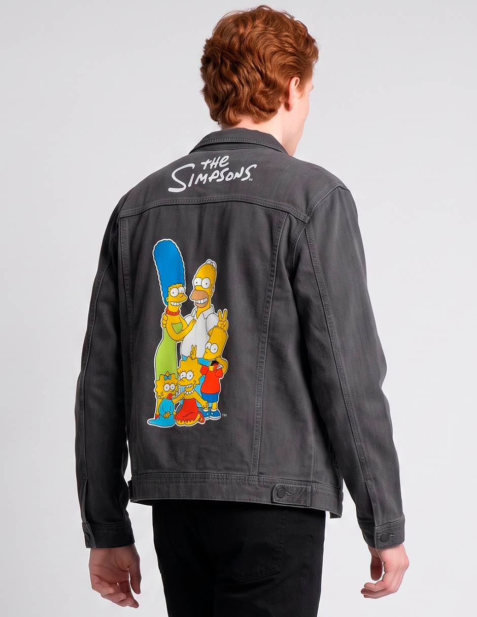 Chamarra denim de mezclilla con bolsillos para hombre 2