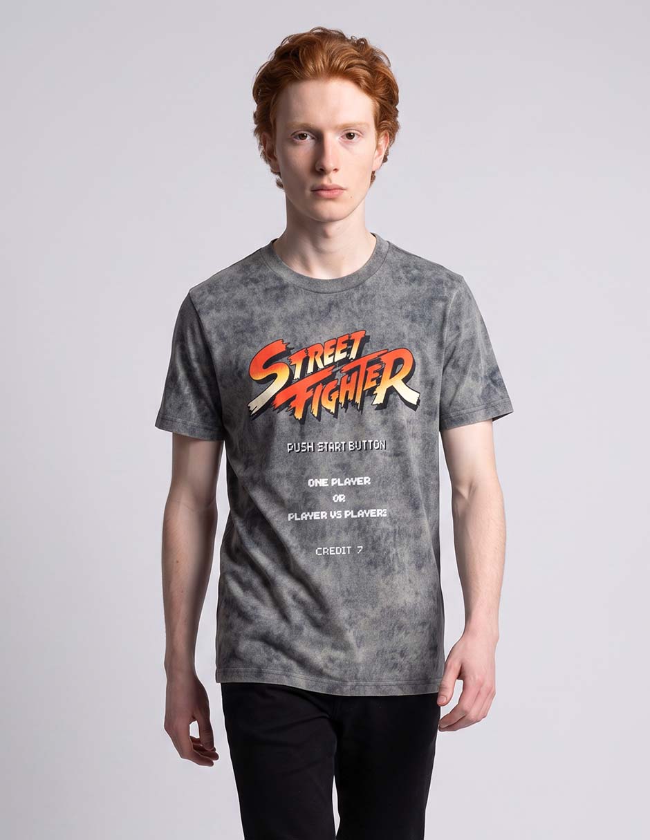 Playera Street Fighter cuello redondo para hombre