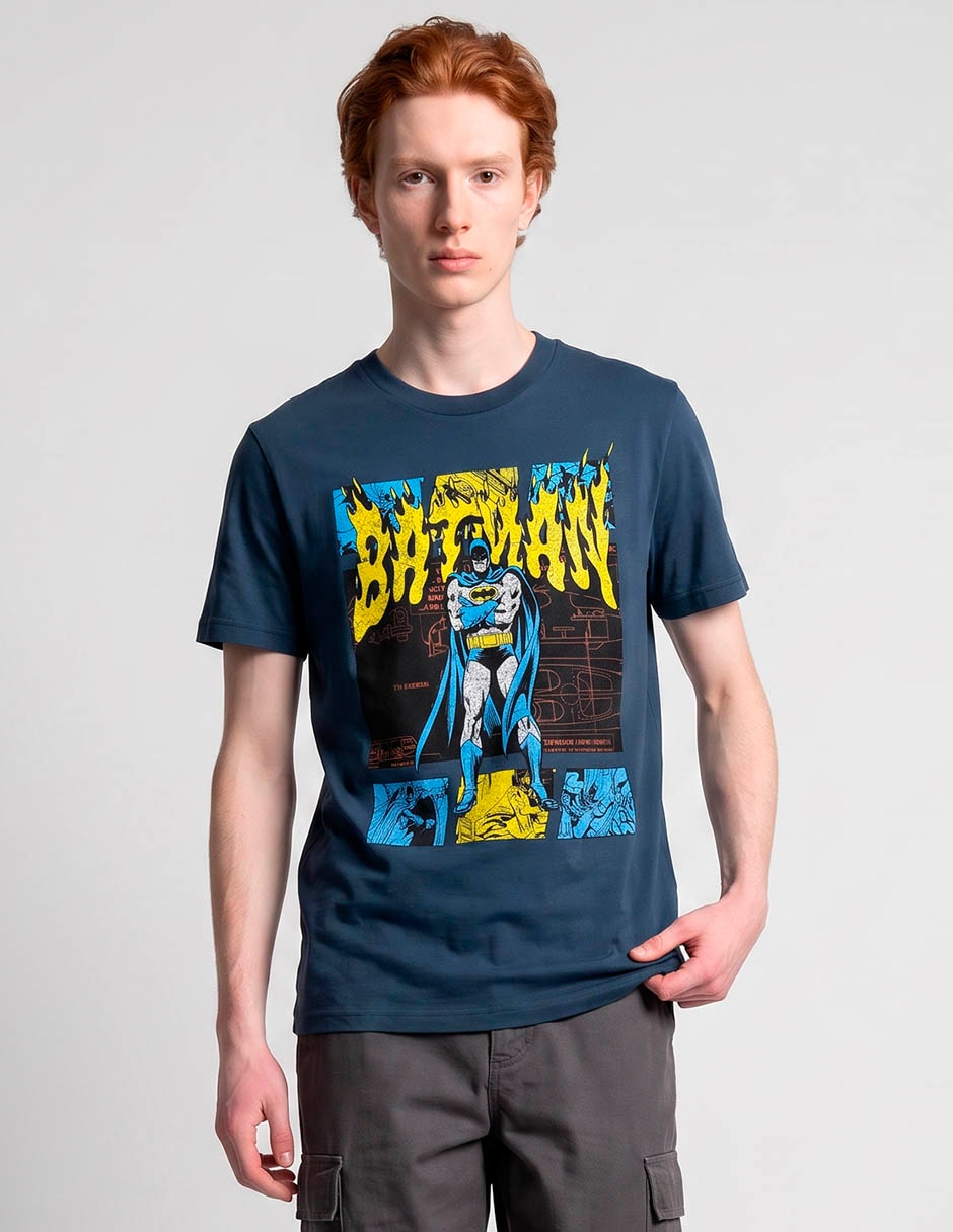 Playera batman cuello redondo para hombre