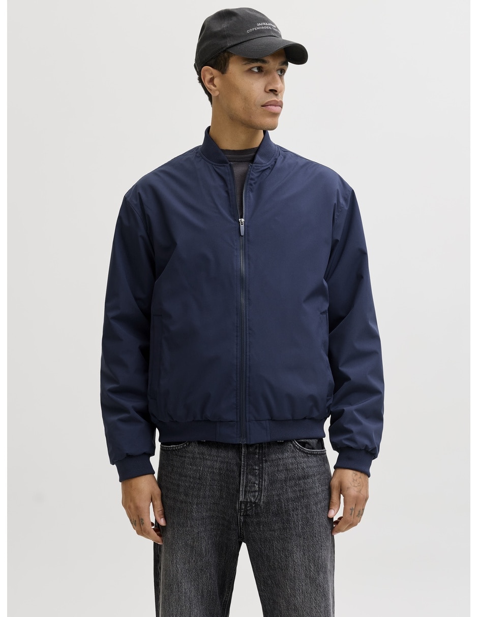 Chamarra bomber con bolsillos para hombre