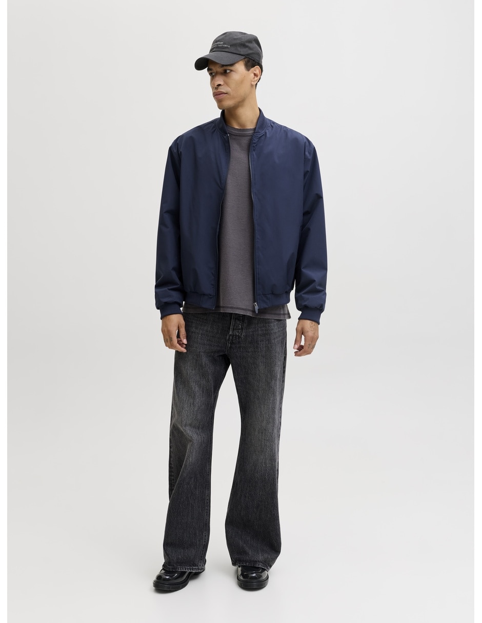 Chamarra bomber con bolsillos para hombre 4