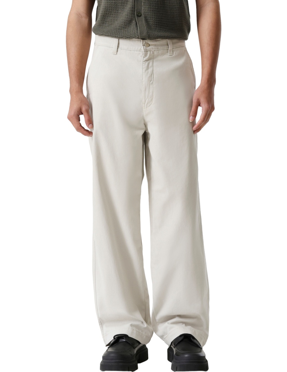 Pantalón regular de algodón para hombre Pantalón regular de algodón para hombre