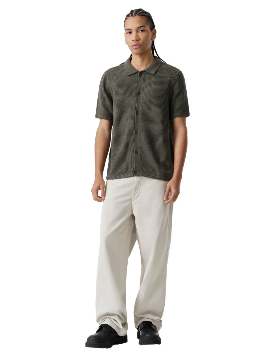 Pantalón regular de algodón para hombre 5