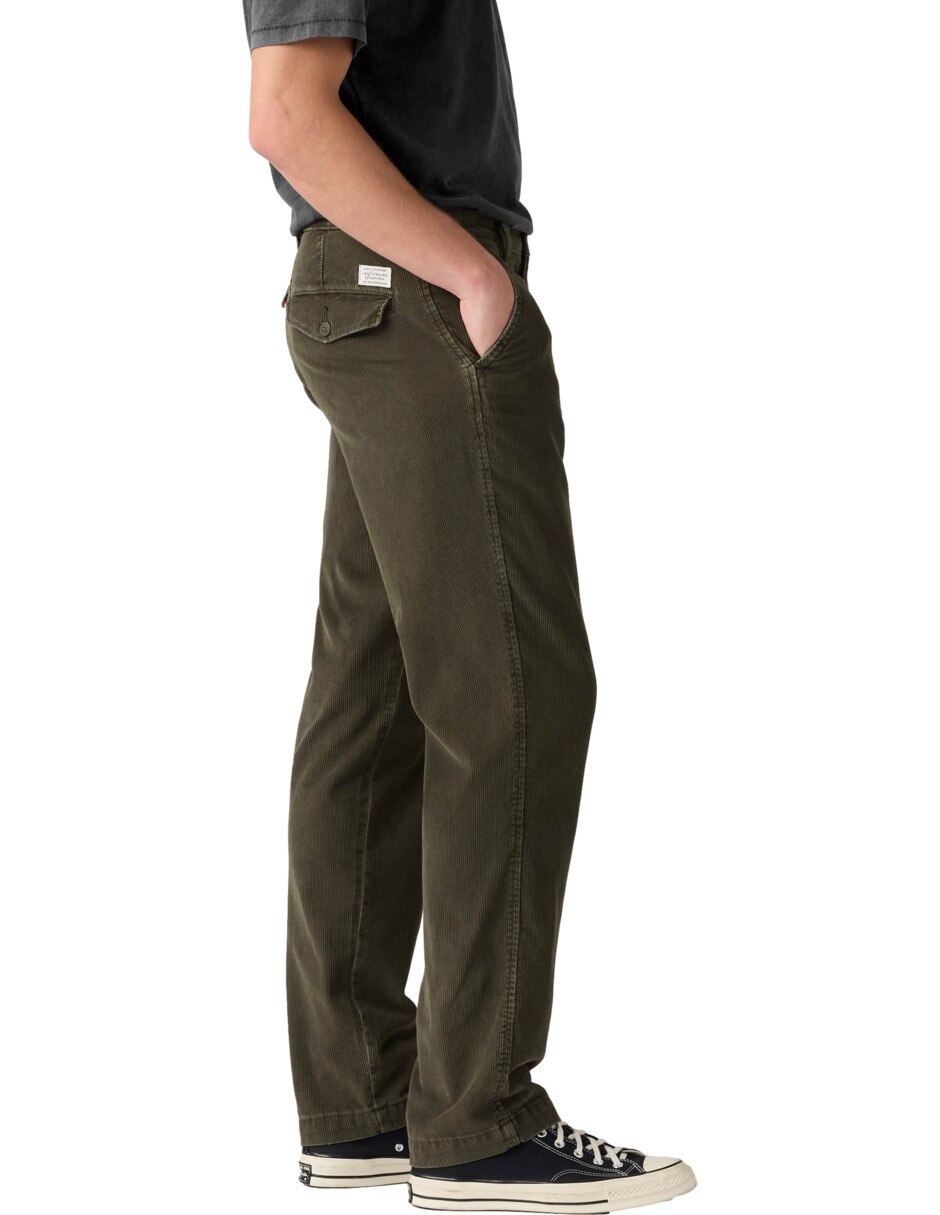 Pantalón regular de algodón para hombre 2