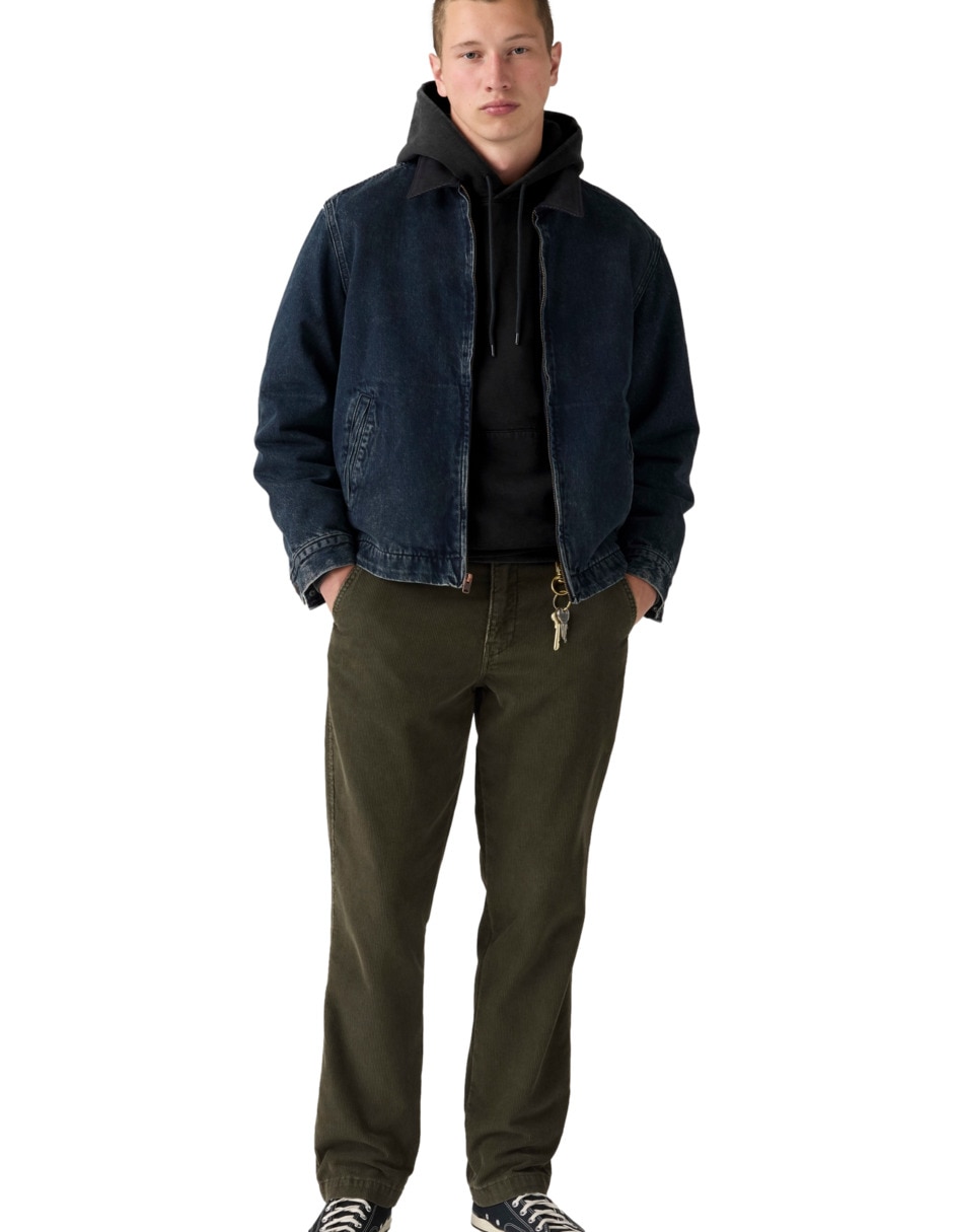 Pantalón regular de algodón para hombre 4