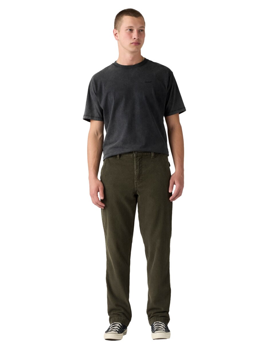 Pantalón regular de algodón para hombre 7