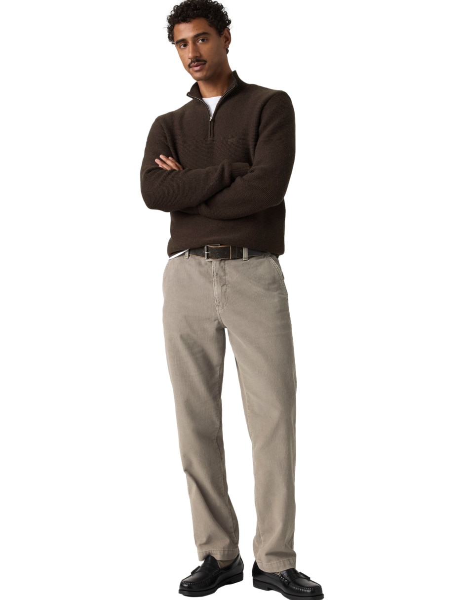 Pantalón regular de algodón para hombre 5