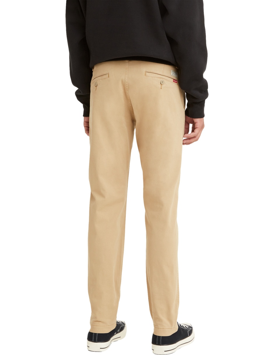 Pantalón casual regular regular de algodón para hombre 3
