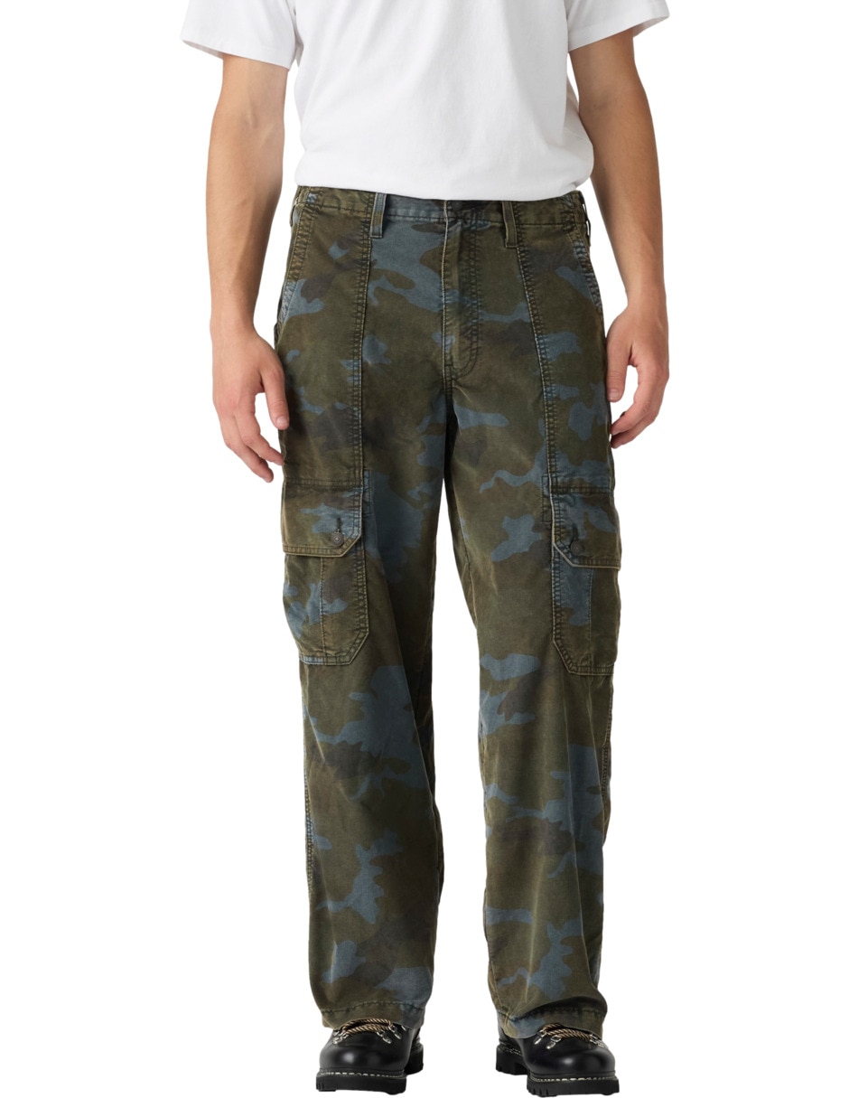 Pantalón cargo regular de algodón para hombre Pantalón cargo regular de algodón para hombre