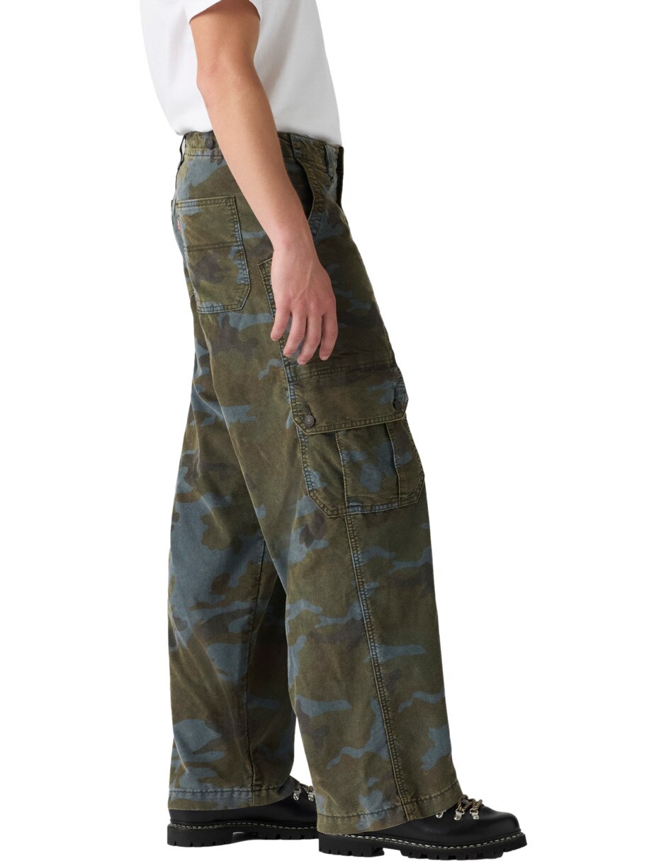 Pantalón cargo regular de algodón para hombre 2