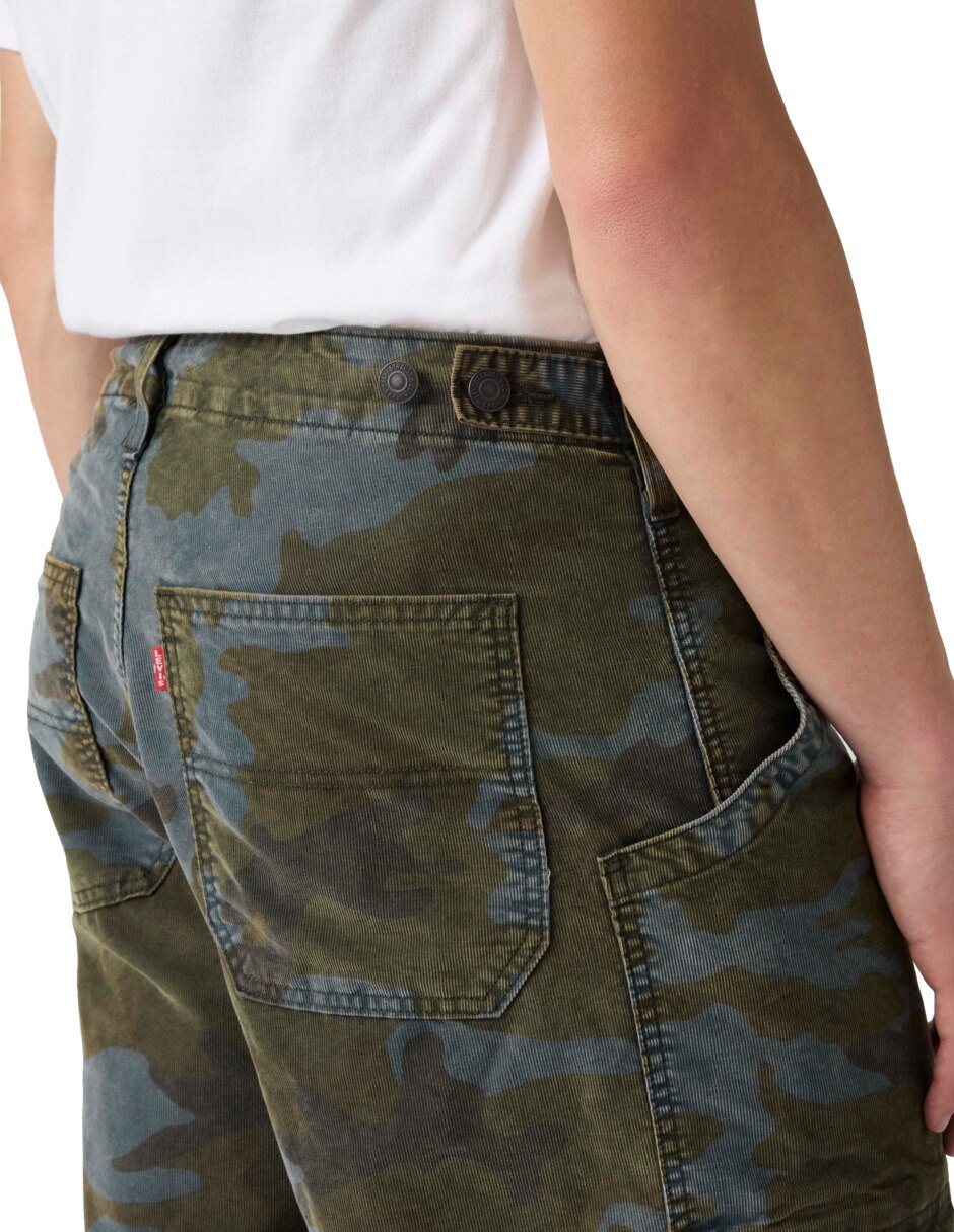 Pantalón cargo regular de algodón para hombre 4