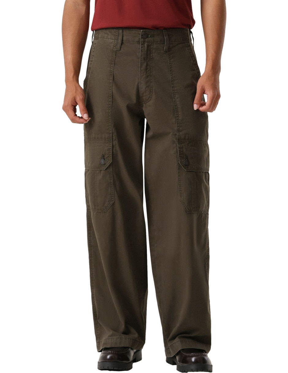 Pantalón cargo regular de algodón para hombre Pantalón cargo regular de algodón para hombre