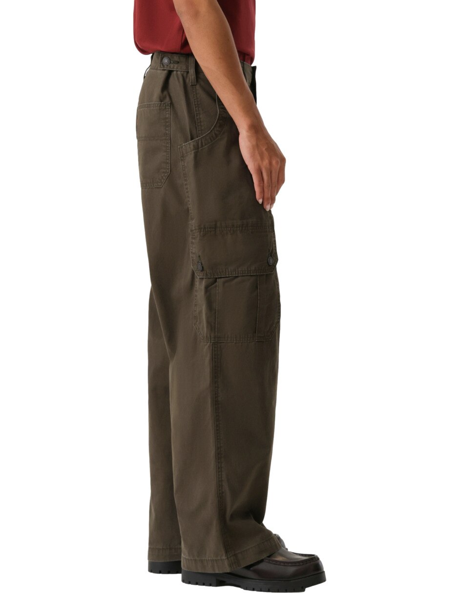 Pantalón cargo regular de algodón para hombre 2
