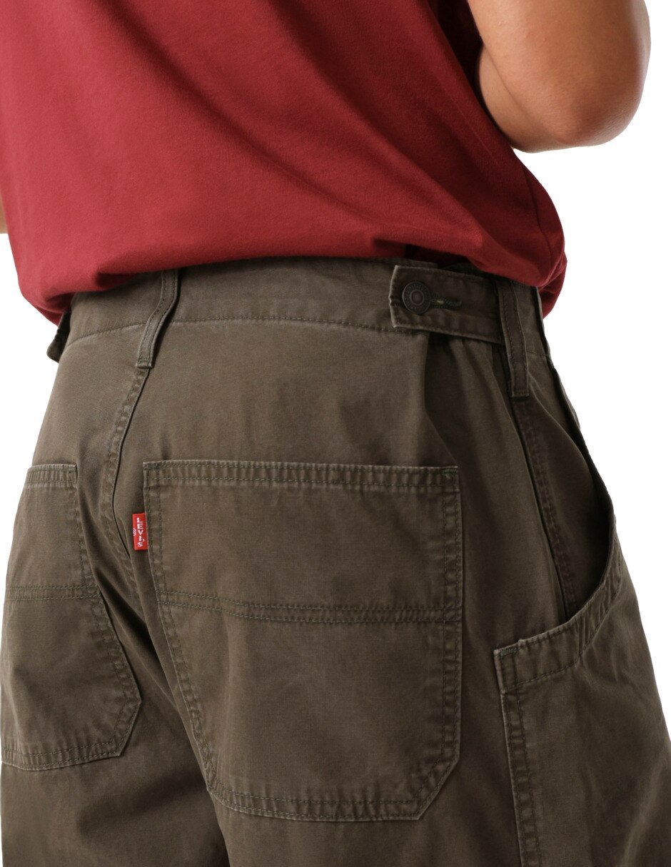 Pantalón cargo regular de algodón para hombre 4