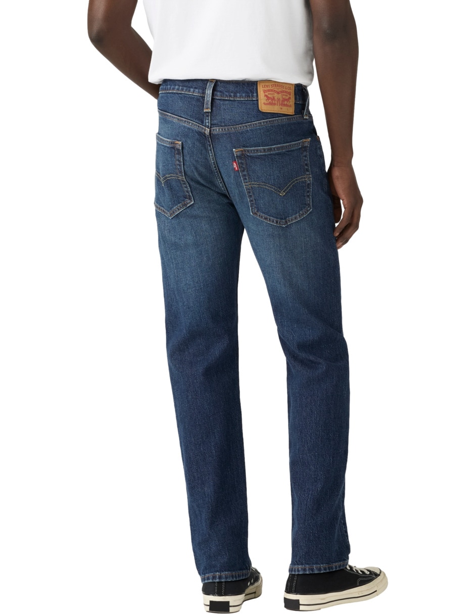 Jeans taper lavado obscuro para hombre 3