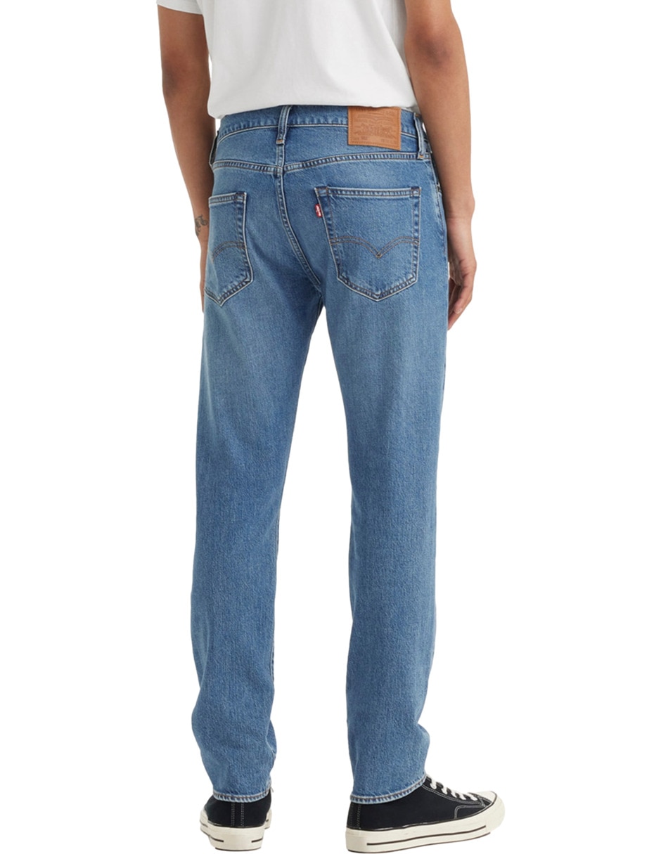 Jeans taper lavado claro para hombre 3