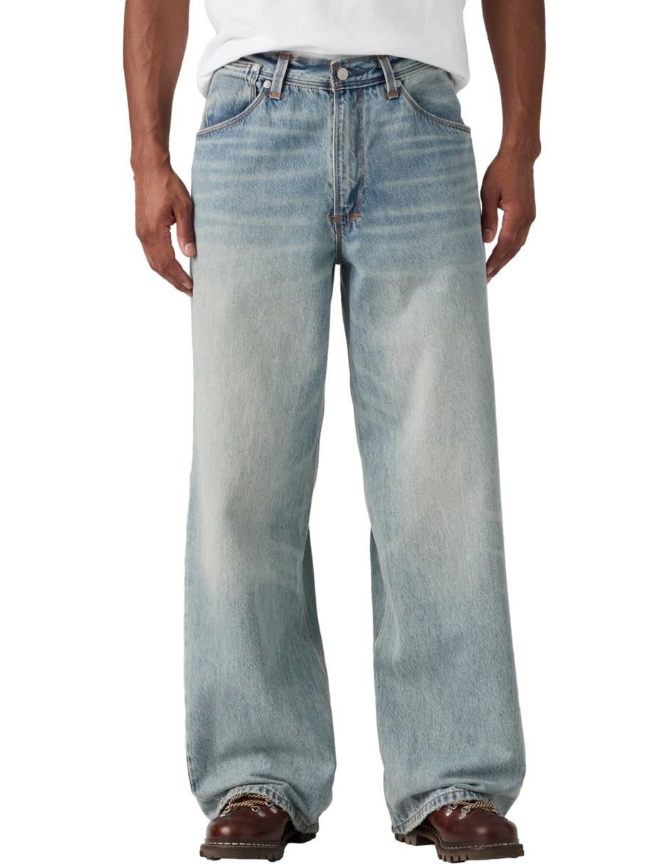 Jeans baggy lavado claro para hombre